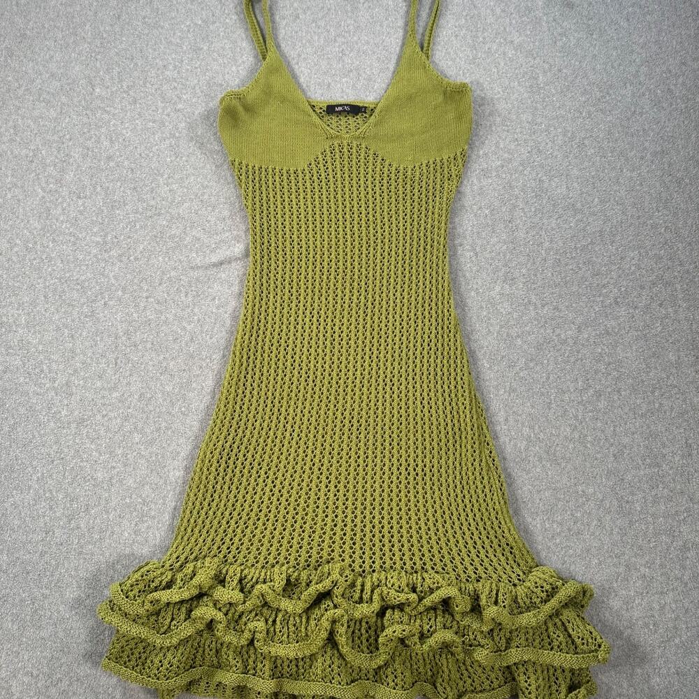 Micas Olive Green Midi cover up  Dress